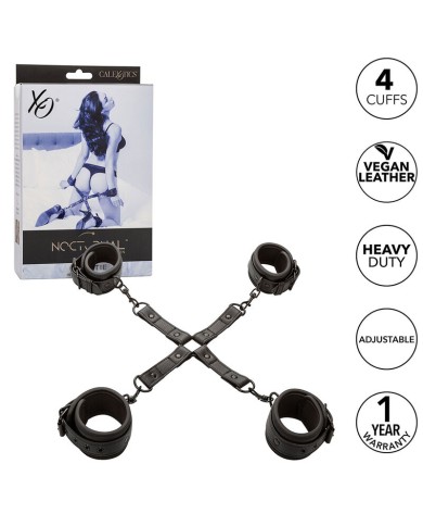 CALEXOTICS - NOCTURNAL CONNECTEUR TIE HOG CUERO AJUSTABLE NOIR