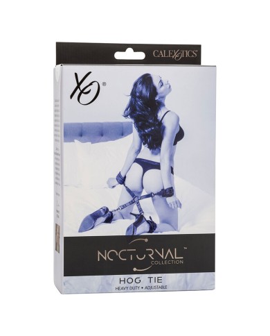 CALEXOTICS - NOCTURNAL CONNECTEUR TIE HOG CUERO AJUSTABLE NOIR