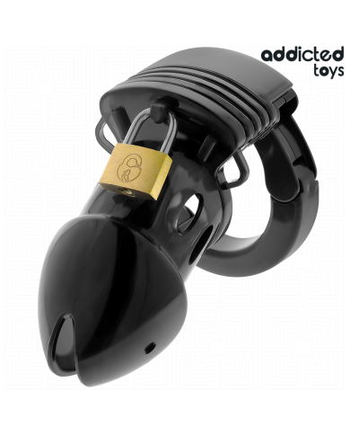 ADDICTED TOYS LOCKED - CAGE À PÉNIS CHASTETÉ PROFONDEUR 7,5 CM