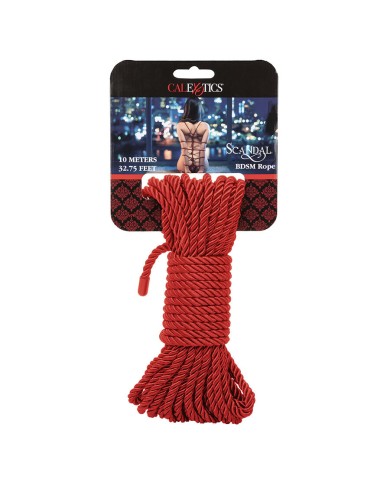 CALEXOTICS - SCANDAL CORDE BDSM ROUGE 10 M