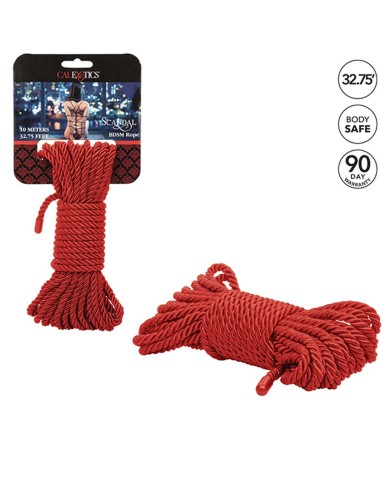CALEXOTICS - SCANDAL CORDE BDSM ROUGE 10 M