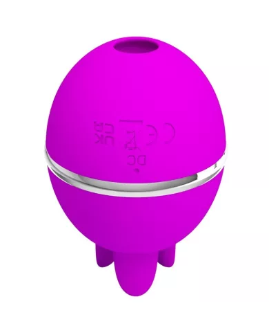 PRETTY LOVE - VIBRATEUR ROND EN SILICONE GEMINI BALL VIOLET