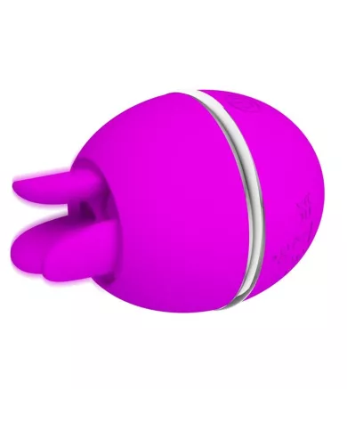 PRETTY LOVE - VIBRATEUR ROND EN SILICONE GEMINI BALL VIOLET