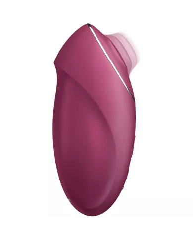 SATISFYER - TAP & CLIMAX 1 VIBRATEUR LAY-ON ROUGE