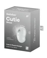 SATISFYER - CUTIE GHOST VIBRATEUR  POSER BLANC