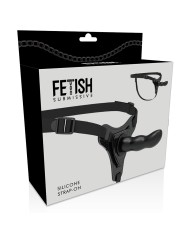 FETISH SUBMISSIVE HARNESS - SILICONE NOIR POINT G 16 CM