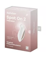 SATISFYER - SPOT ON 2 VIBRATEUR LAY-ON BLANC SATISFYER - SPOT ON 2 VIBRATEUR LAY-ON BLANC