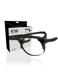 FETISH SUBMISSIVE HARNESS - SILICONE NOIR RÉALISTE 16 CM