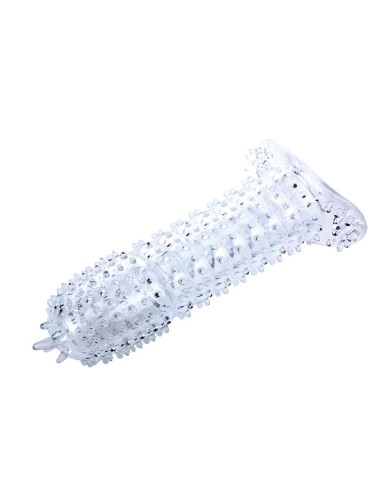BAILE - GAINE PÉNIENNE POINTS STIMULANTS ROSE 14 CM