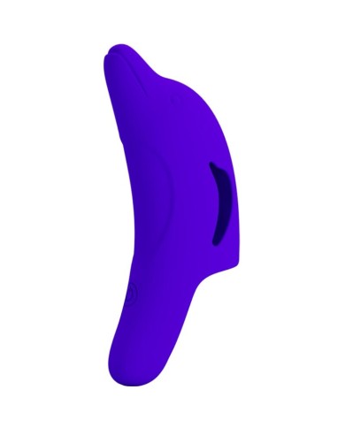 PRETTY LOVE - PUISSANT STIMULATEUR DE DOIGTS BLEU FONCÉ DELPHINI