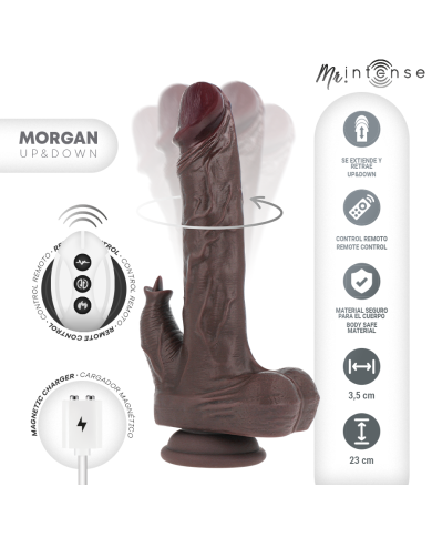 MR INTENSE - MORGAN POUPÉE MULTIFONCTION RÉALISTE AVEC VIBRATION ET TÉLÉCOMMANDE DE MONTÉE ET DE DESCENDRE 23 CM -O-