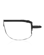 FETISH SUBMISSIVE HARNESS - SILICONE NOIR RÉALISTE 15 CM