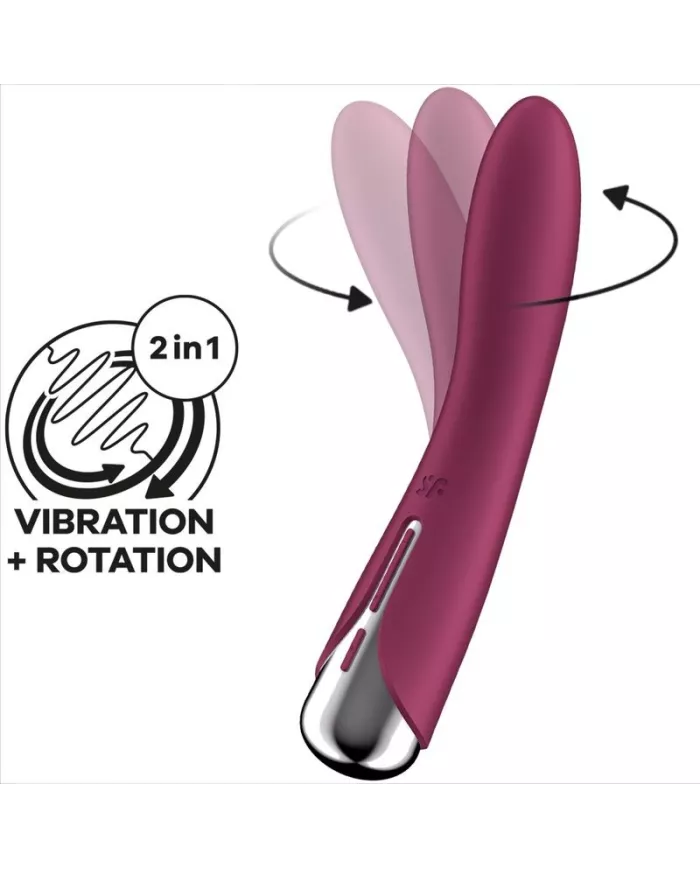 SATISFYER - SPINNING VIBE 1 VIBRATEUR ROTATEUR G-SPOT ROUGE SATISFYER - SPINNING VIBE 1 VIBRATEUR ROTATEUR G-SPOT ROUGE