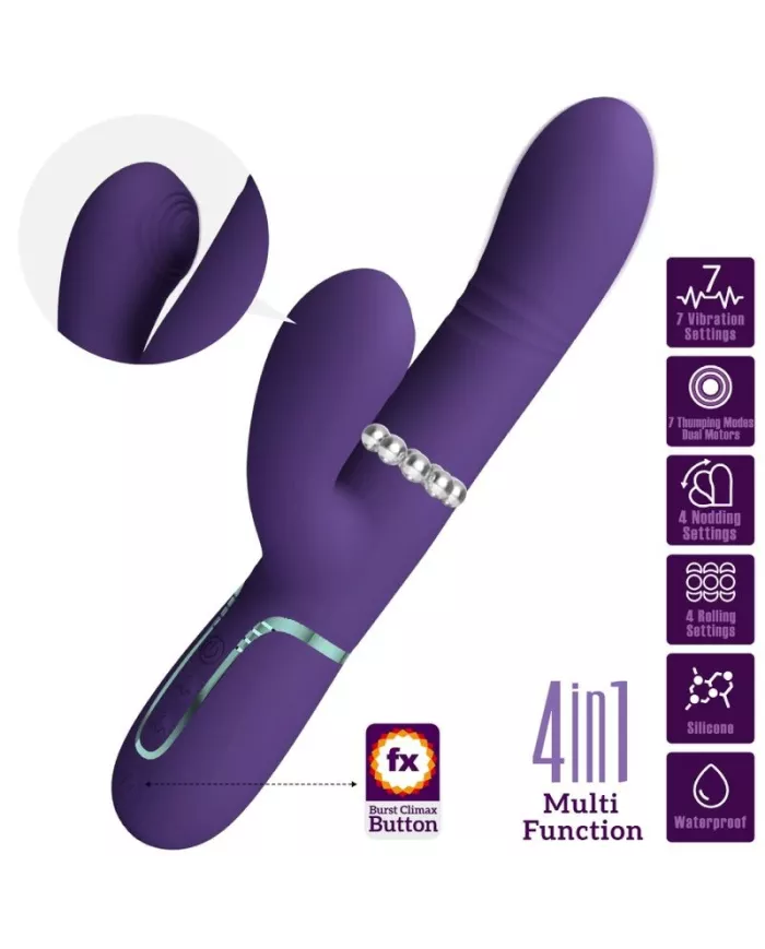PRETTY LOVE - VIBRATEUR MULTIFONCTION G-SPOT VIOLET PRETTY LOVE - VIBRATEUR MULTIFONCTION G-SPOT VIOLET