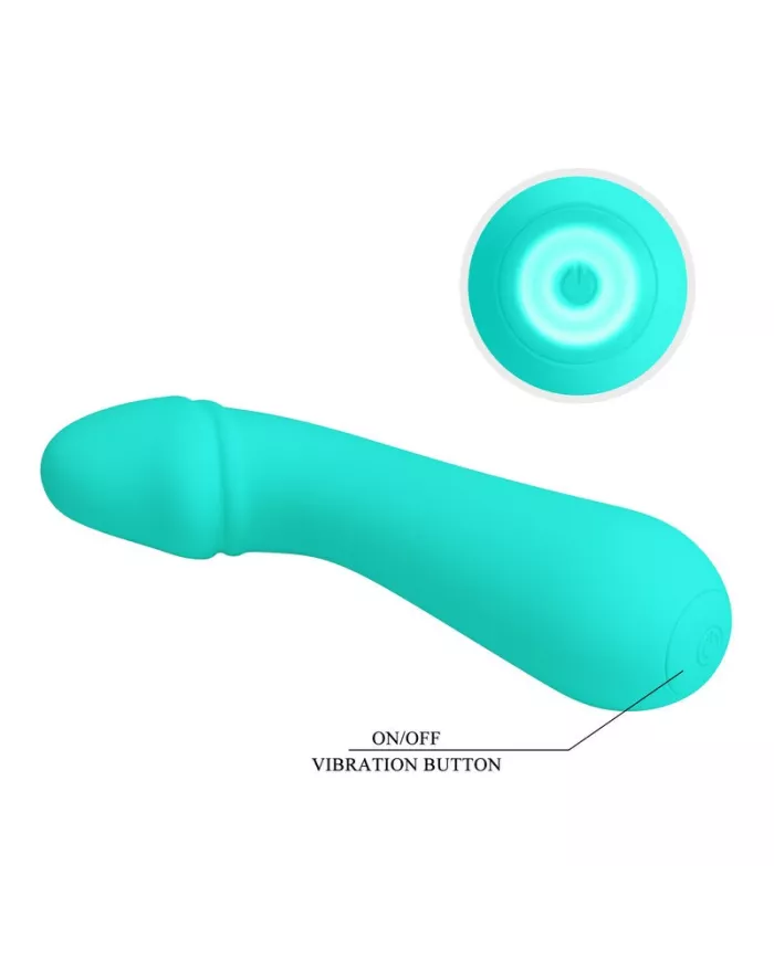 PRETTY LOVE - VIBRATEUR RECHARGEABLE CETUS VERT AQUA PRETTY LOVE - VIBRATEUR RECHARGEABLE CETUS VERT AQUA