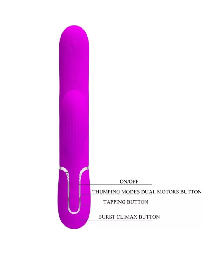 PRETTY LOVE - VIBRATEUR POINT G MULTIFONCTION 3 EN 1 PERLITA VIOLET PRETTY LOVE - VIBRATEUR POINT G MULTIFONCTION 3 EN 1 PERLITA VIOLET