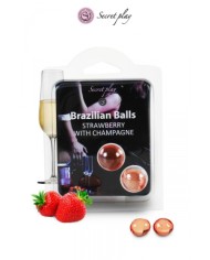 2 Brazilian Balls - fraise & champagne