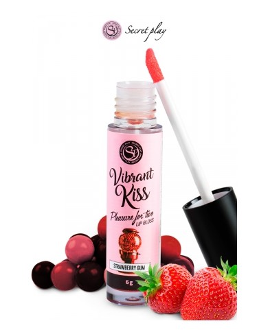 Brillant à lèvres stimulant - fraise bonbon