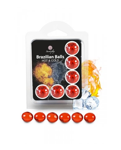 6 Brazillian balls effet chaud & froid