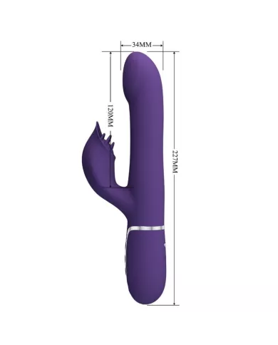 PRETTY LOVE - ZALIN PERLES VIBRATEUR LAPIN 4 EN 1 VIOLET