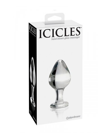 Plug anal verre Icicles n° 25