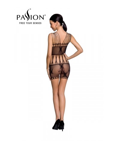 Robe nue résille BS090 - Noir