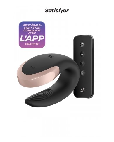 Stimulateur Double Love noir - Satisfyer