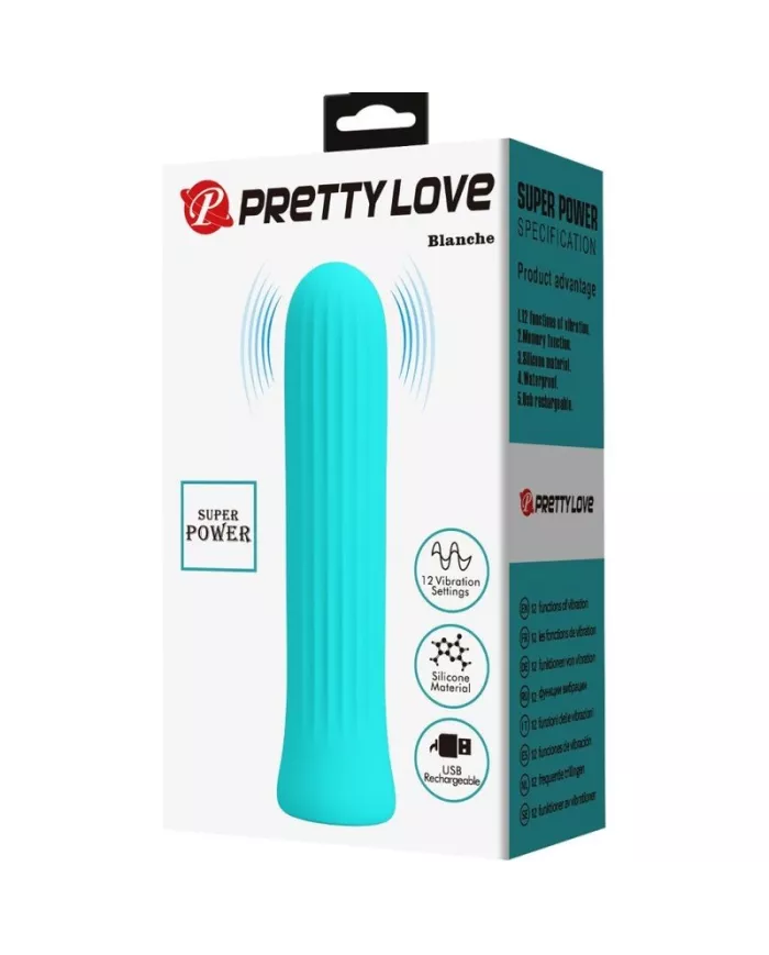 PRETTY LOVE - BLANCHE VIBRATEUR STIMULATEUR BLEU PRETTY LOVE - BLANCHE VIBRATEUR STIMULATEUR BLEU