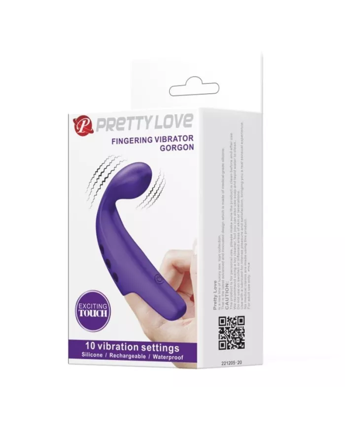 PRETTY LOVE - VIBRATEUR  DOIGT RECHARGEABLE GORGON VIOLET PRETTY LOVE - VIBRATEUR  DOIGT RECHARGEABLE GORGON VIOLET