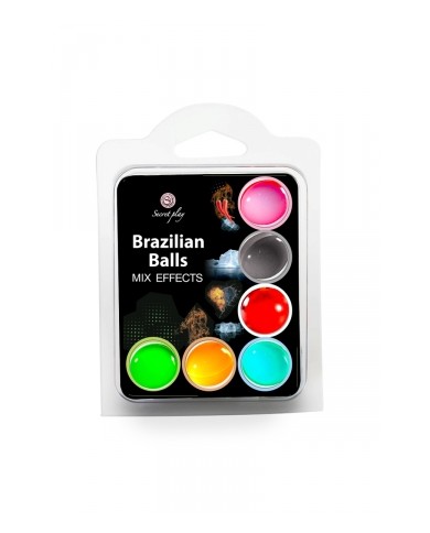 6 Brazilian balls avec effets différents
