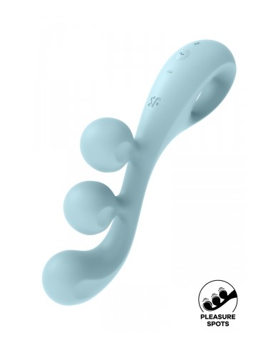 Multi-vibromasseur Tri Ball 2 bleu - Satisfyer