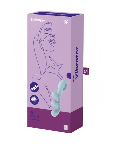 Multi-vibromasseur Tri Ball 2 bleu - Satisfyer