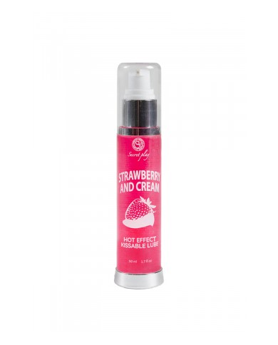 Lubrifiant chauffant goût fraise chantilly - Secret Play