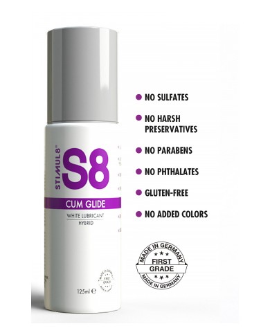 Lubrifiant hybride S8 effet sperme 125ml
