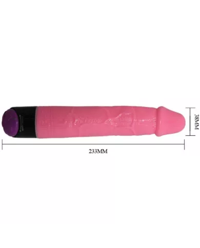BAILE - VIBRATEUR RÉALISTE SEXE COLORÉ ROSE 23 CM