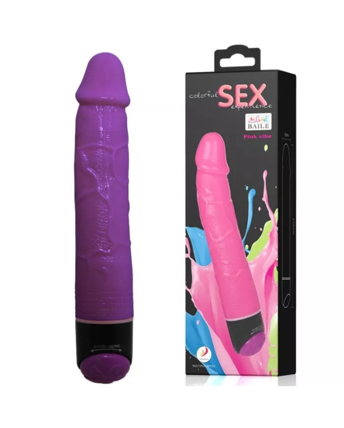 BAILE - VIBRATEUR RÉALISTE COLORÉ SEX LILAS 23 CM BAILE - VIBRATEUR RÉALISTE COLORÉ SEX LILAS 23 CM