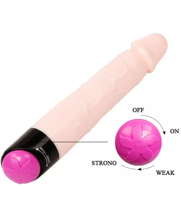 BAILE - VIBRATION ET ROTATION SEXUELLES COLORÉES 24 CM