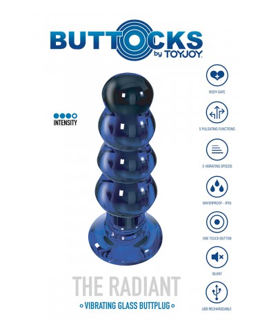 Plug vibrant en verre The Radiant