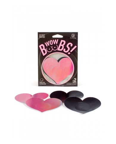 Cache-tétons coeur Wow Boobs - Secret Play