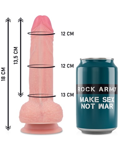 ROCKARMY - HARNAIS + SILICONE LIQUIDE PREMIUM MUSTANG REALISTIC 18 CM -O- 4.14 CM