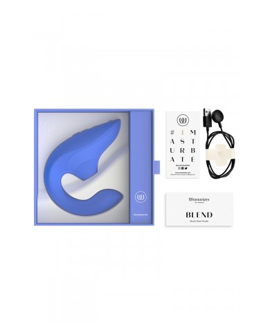 Double stimulateur Womanizer Blend bleu