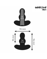 ADDICTED TOYS - PLUG ANAL CREUX TAILLE M 9,6 CM