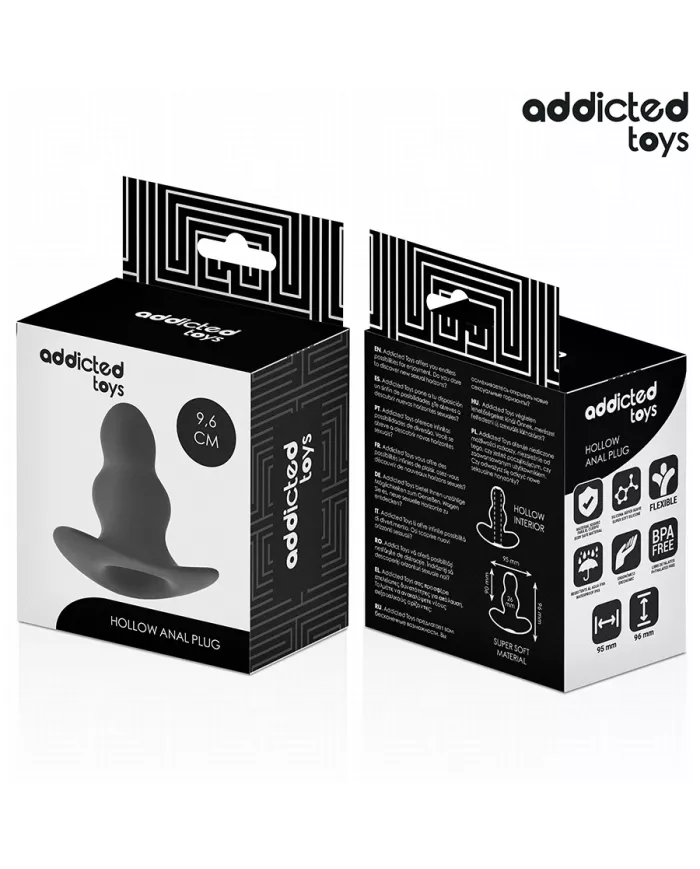 ADDICTED TOYS - PLUG ANAL CREUX TAILLE M 9,6 CM