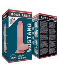 ROCKARMY - HARNAIS + SILICONE LIQUIDE PREMIUM MUSTANG REALISTIC 18 CM -O- 4.14 CM