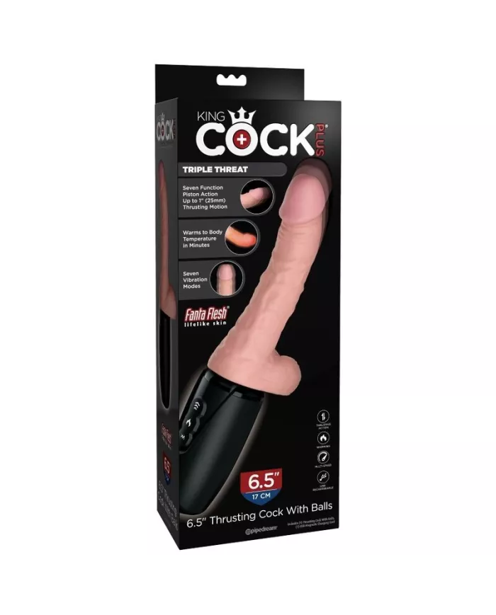 KING COCK - PLUS TRIPLE MENACE PEAU CLAIRE KING COCK - PLUS TRIPLE MENACE PEAU CLAIRE