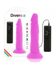 DIVERSIA - DILDO VIBRANT FLEXIBLE VIOLET 23 CM -O- 4.3 CM