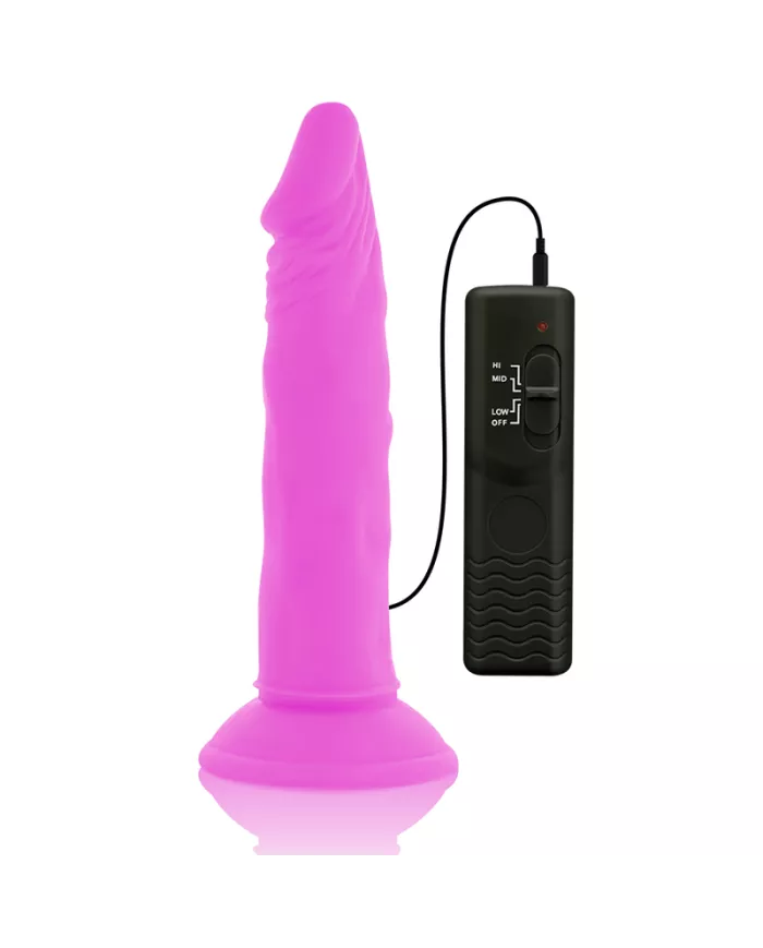 DIVERSIA - DILDO VIBRANT FLEXIBLE VIOLET 23 CM -O- 4.3 CM