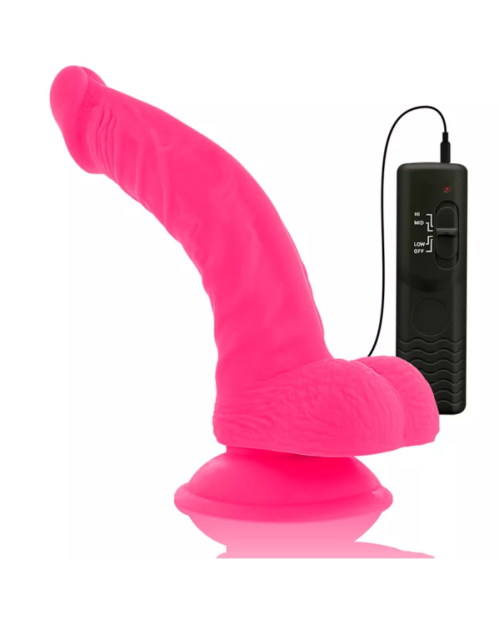 DIVERSIA - DILDO VIBRANT FLEXIBLE ROSE 21.5 CM -O- 4.5 CM