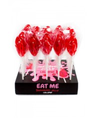 Présentoir de 40 sucettes vulve à la fraise