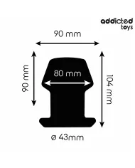 ADDICTED TOYS - PLUG ANAL CREUX EXTRÊME TAILLE L 10,4 CM